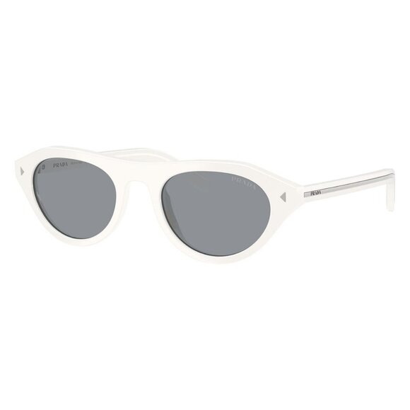New PRADA White Round SPRB15 17K-80R Sunglasses Women - Picture 1 of 7